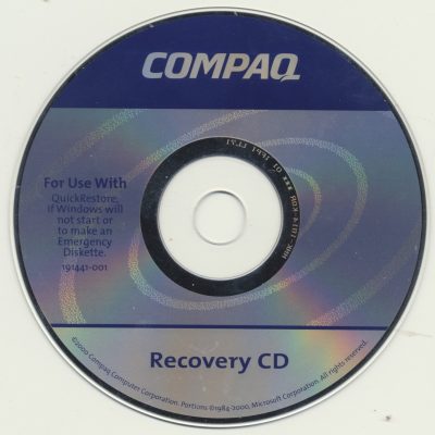 Compaq - Recovery Cd