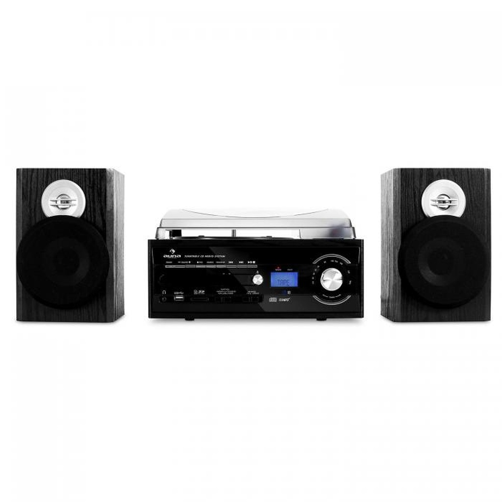 Impianto Stereo multi-funzione con Giradischi, MP3, CD e Cassette in Offerta!